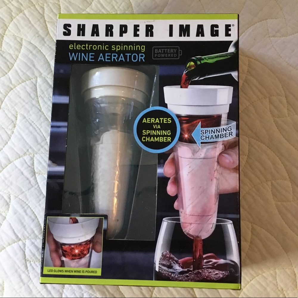 NIB, Sharper Image Electric Spinning Wine Aerator